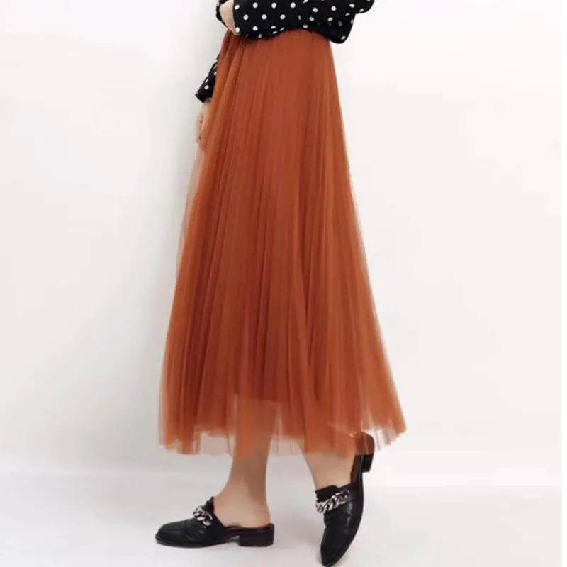 Long Mesh Skirt